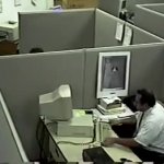 guy breaks computer GIF Template
