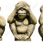 3 monkeys blind deaf and mute
