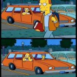 Simpsons car