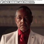 Black guy laughing and then making serious face | ME: *IN THE PROCESS OF MAKING A FUNNY MEME*; MY FACE DURING SAID PROCESS: | image tagged in black guy laughing and then making serious face,meme making | made w/ Imgflip meme maker