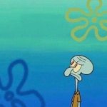 squidward looking up