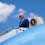 President Joe Biden on Air Force One