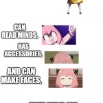 Ngl, they're WAY too Similar! | HAS PINK HAIR, CAN READ MINDS, HAS ACCESSORIES, AND CAN MAKE FACES, THAT'S SAIKI KUSUO | image tagged in fellas if your girl,memes,the disastrous life of saiki k,spy x family | made w/ Imgflip meme maker