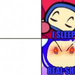 Sleeping Blue Bomber meme