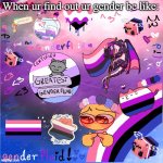 just. be. Y O U R S E L F ! :DDD i lov uuu, ur so valid uwu | When ur find out ur gender be like: | image tagged in just be y o u r s e l f ddd i lov uuu ur so valid uwu | made w/ Imgflip meme maker