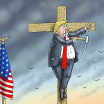 trump's persecution pose