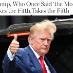Trump pleads the fifth meme