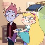 Star Butterfly about to Throw a Book template