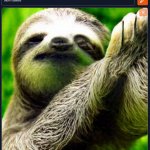 Sloth salute