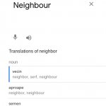 Neighbour Translation