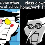 Spamton | class clown when they're at school; class clown at home/with friends | image tagged in spamton,class clown,deltarune,big shot | made w/ Imgflip meme maker