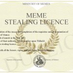 Meme Stealing Licence meme