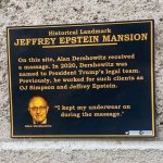 Alan Dershowitz plaque Trump  Epstein OJ Simpson