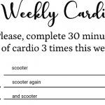 weekly cardio