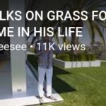 MAN WALKS ON GRASS FOR THE FIRST TIME IN HIS LIFE meme