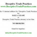 Deceptive Trade Practices dot-com