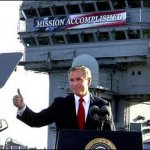 Bush mission accomplished iraq