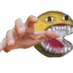 Cursed emoji with grabbing hand