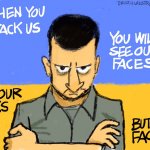 Zelensky when you attack us you will see our faces meme
