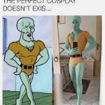 handsome squidward cosplay