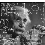 Einstein calculating