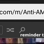 the reminder