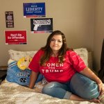 College conservative woman
