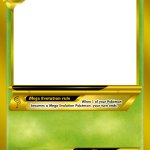 Pokemon Card Mega template