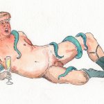 Trump Nude trumpnude watercolor art