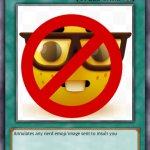 Anti-nerd Yu-Gi-Oh card