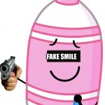 fake smile soap | FAKE SMILE | image tagged in soap knows you posted cringe | made w/ Imgflip meme maker