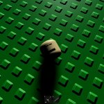 Roblox Skull on lego grass