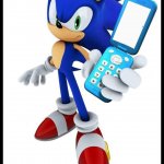Sonic and flip phone