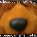 this bear can smell retards GIF Template