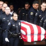 Slain California police officer Ronil Singh funeral honor guard