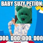 Baby Suzy Petion doo, doo, doo, doo, doo, doo. | BABY SUZY PETION; DOO, DOO, DOO, DOO, DOO, DOO. | image tagged in baby shark,sneezing,pilot,lady,honda,weekend | made w/ Imgflip meme maker