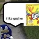 sonic i like gusher meme