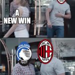 Atalanta 1-1 A.C. Milan | A NEW WIN | image tagged in black guy stopping,italy,futbol,memes | made w/ Imgflip meme maker