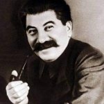 Stalin scherza dioporco colla tua troia fresca