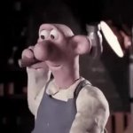 Wallace hammering animated meme