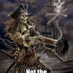 Skeleton Pirate | You are not; Not the line leader | image tagged in pirate skeleton,line leader,skeleton | made w/ Imgflip meme maker