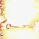 Exploding car limousine vehicle blow up explosion burn GIF Template