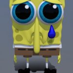 sad spongebob 3d