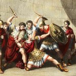 Caligula assassinated by Praetorian Guard