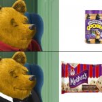 Earthbound- Mother smuckers | image tagged in tuxedo whinnie the pooh real,earthbound,rare,card,epic gear,best better blurst | made w/ Imgflip meme maker