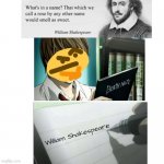 White background | William Shakespeare | image tagged in white background,memes,funny,funny memes | made w/ Imgflip meme maker