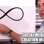 *sighs in marketing* | SOCIAL MEDIA CONTENT CREATION IN A NUTSHELL | image tagged in x loop you here | made w/ Imgflip meme maker