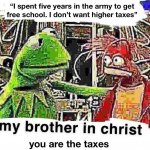 You are the taxes