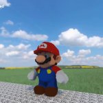 Mario Explodes GIF Template