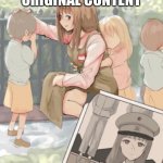 A troubled past | GREAT FUNNY ORIGINAL CONTENT; A HISTORY OF UPVOTE BEGGING | image tagged in anime girl war criminal | made w/ Imgflip meme maker